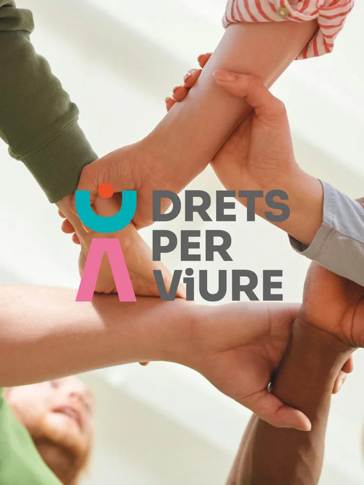 Identidad visual — Drets per Viure · branding Elevos